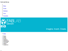 Tablet Screenshot of fablabdevon.org
